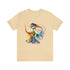 Rainbow Belly Dancer in Motion - Short Sleeve Tee Soft Cream